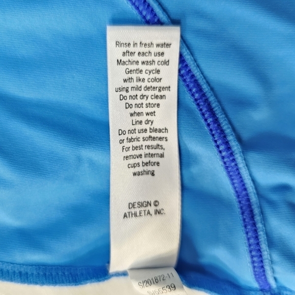 Athleta Blue Workout Running Yoga Tank Top Size Small - Picture 11 of 11